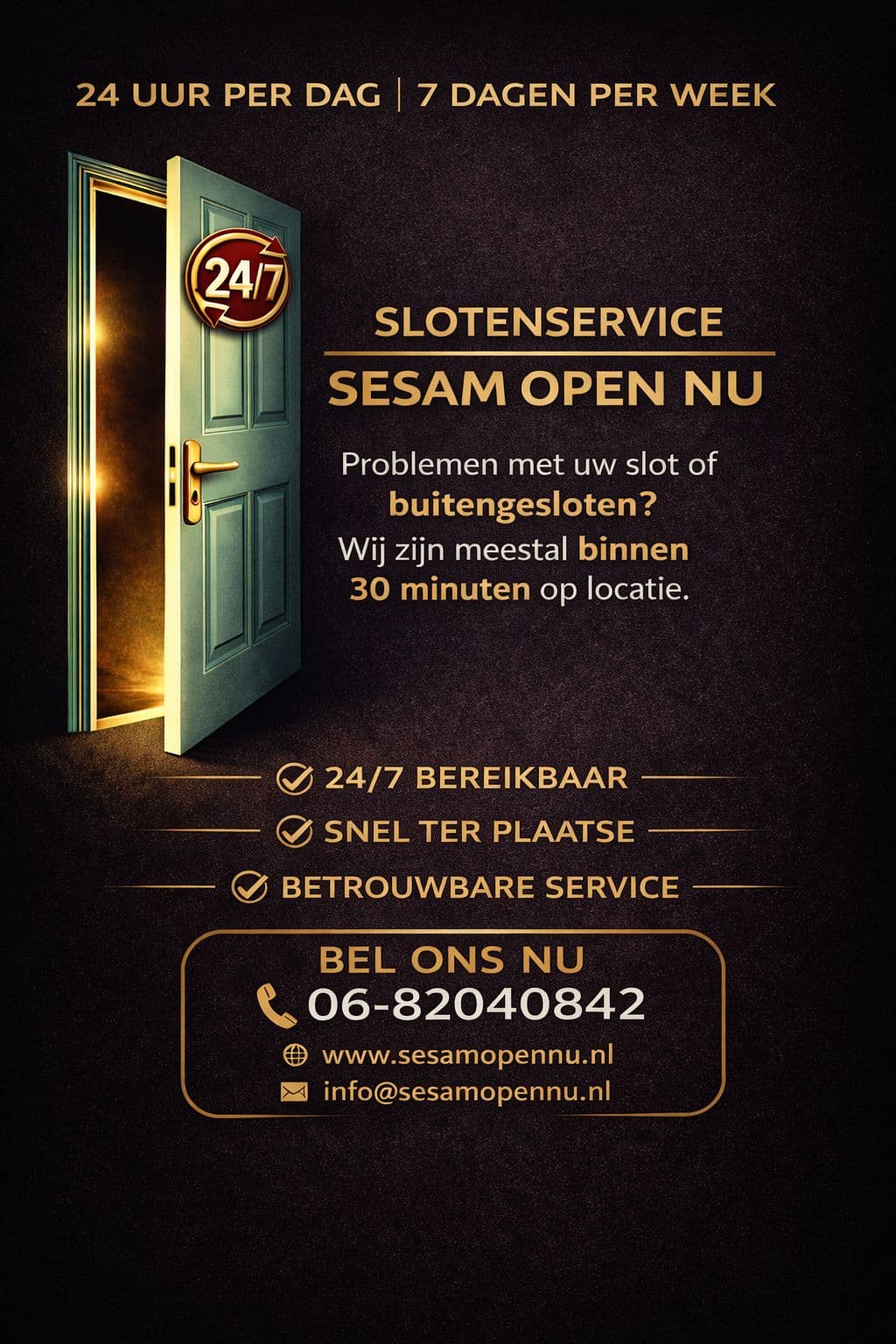 Slotenmaker service aan huis
